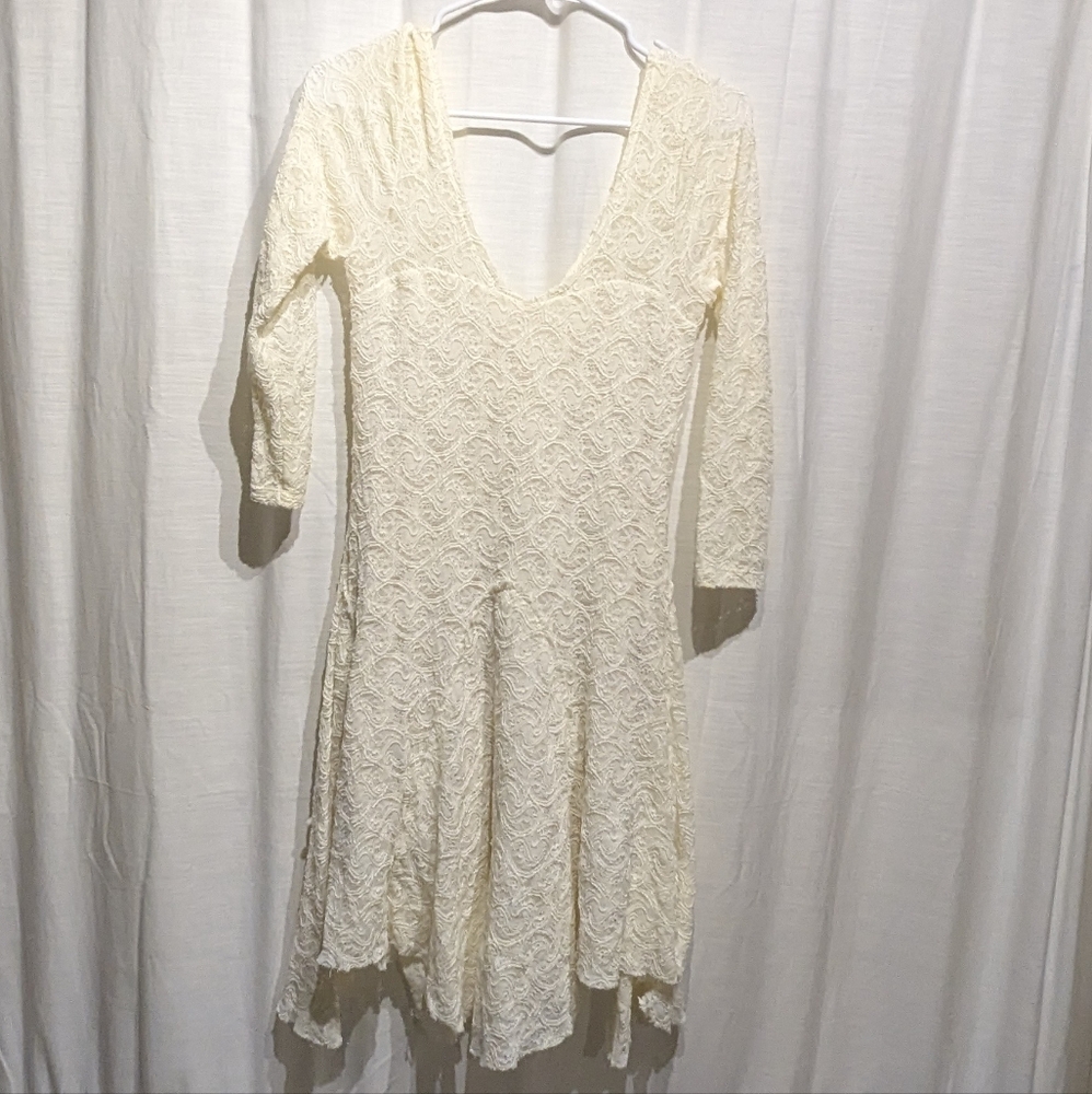 Free People mini lace dress size Small